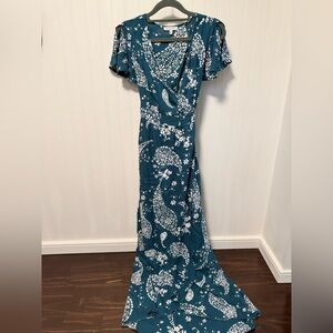 Patrons of Peace Flutter Sleeve Maxi Dress